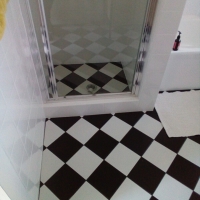 Bathroom Renovation - Diamond pattern