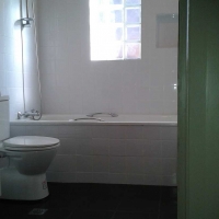 Bathroom, After Wall and Floor Tiling